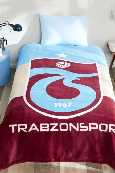 Trabzonspor Lisanslı Taraftar Tek Battaniye - Kristal