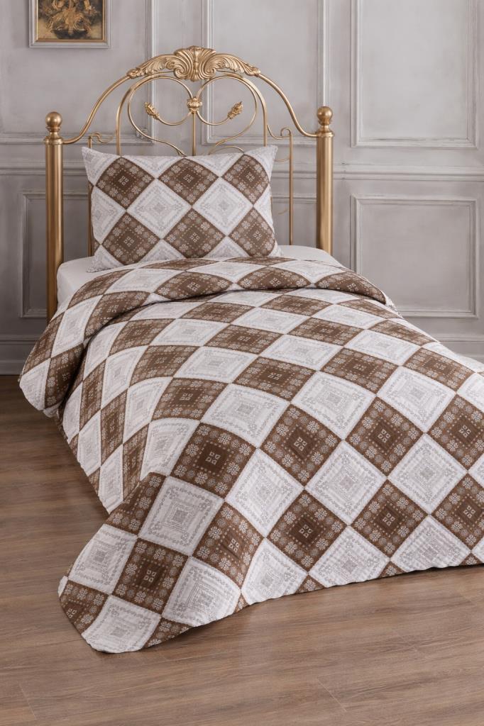 Ultrasonik Kapitoneli Alkım Tek Kişilik Pike Takımı 160x235 cm - 1