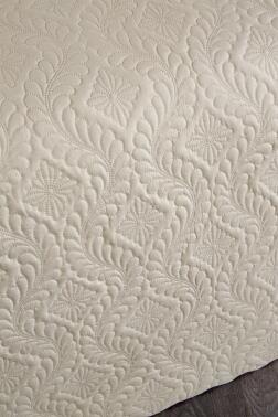 Ultrasonik Kapitoneli Elite Çift Kişilik Yatak Örtüsü Bej - 6