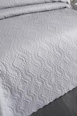 Ultrasonik Kapitoneli Elite Çift Kişilik Yatak Örtüsü Gri - 3