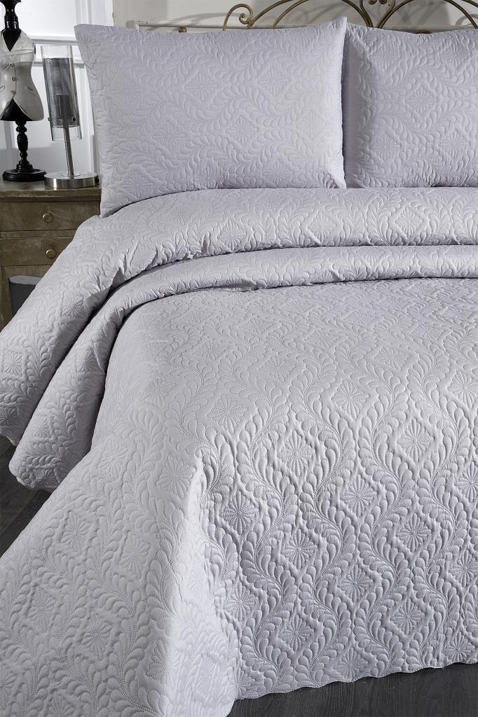 Ultrasonik Kapitoneli Elite Çift Kişilik Yatak Örtüsü Gri - 4