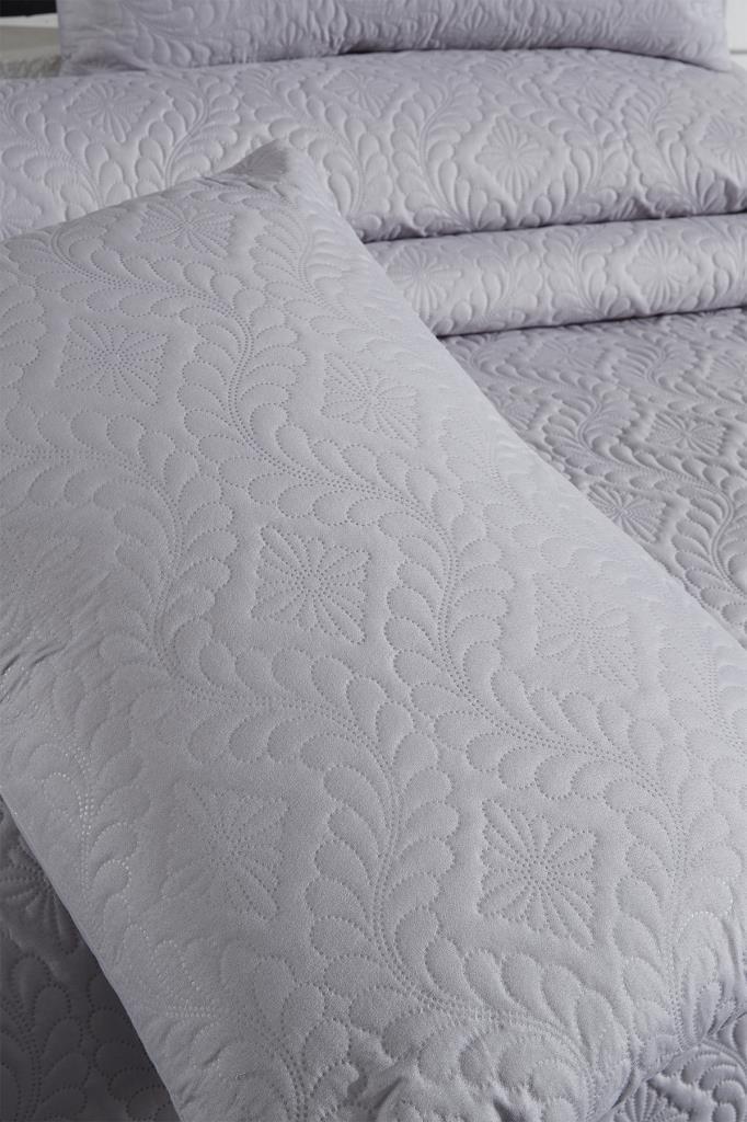 Ultrasonik Kapitoneli Elite Çift Kişilik Yatak Örtüsü Gri - 7