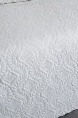 Ultrasonik Kapitoneli Elite Çift Kişilik Yatak Örtüsü Krem - 6