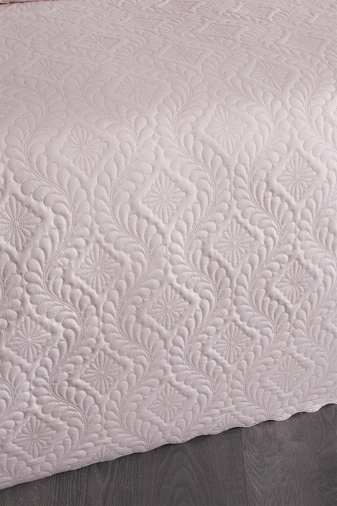 Ultrasonik Kapitoneli Elite Çift Kişilik Yatak Örtüsü Pudra - 4