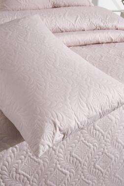 Ultrasonik Kapitoneli Elite Çift Kişilik Yatak Örtüsü Pudra - 5