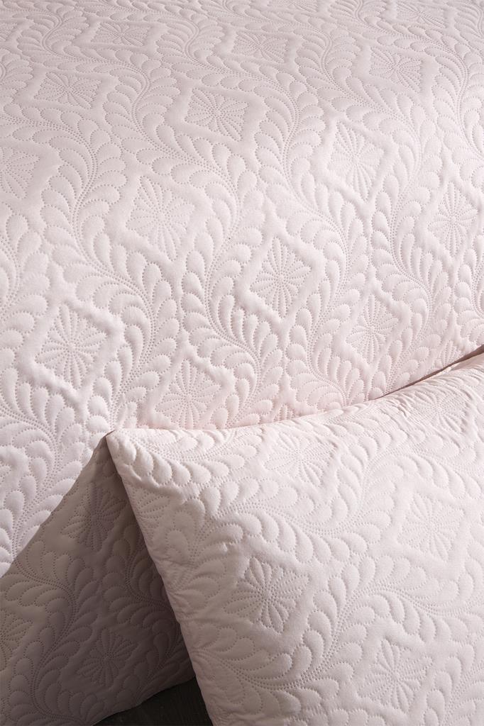 Ultrasonik Kapitoneli Elite Çift Kişilik Yatak Örtüsü Pudra - 6