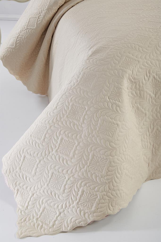 Ultrasonik Kapitoneli Elite Tek Kişilik Yatak Örtüsü Bej - 3