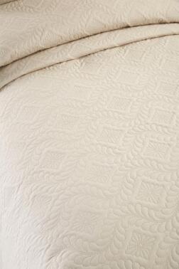 Ultrasonik Kapitoneli Elite Tek Kişilik Yatak Örtüsü Bej - 5