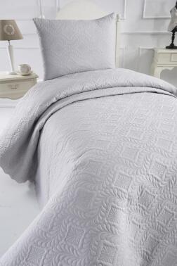 Ultrasonik Kapitoneli Elite Tek Kişilik Yatak Örtüsü Gri - 2