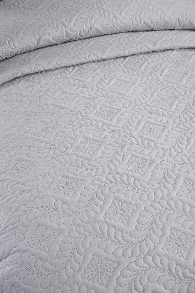 Ultrasonik Kapitoneli Elite Tek Kişilik Yatak Örtüsü Gri - 3