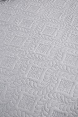 Ultrasonik Kapitoneli Elite Tek Kişilik Yatak Örtüsü Gri - 4