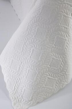 Ultrasonik Kapitoneli Elite Tek Kişilik Yatak Örtüsü Krem - 5