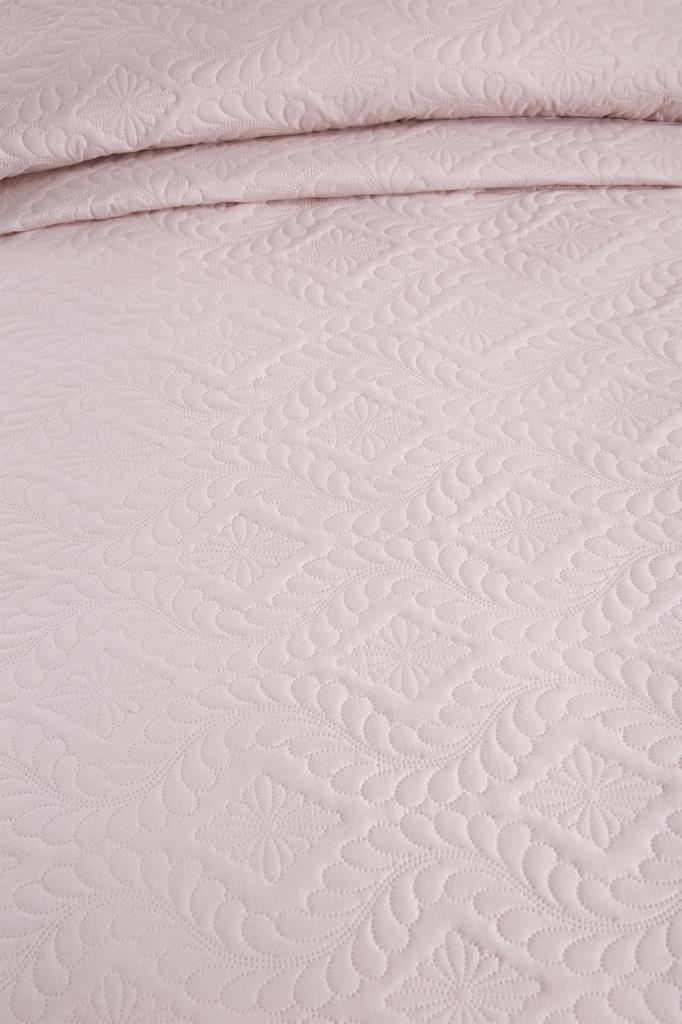 Ultrasonik Kapitoneli Elite Tek Kişilik Yatak Örtüsü Pudra - 5