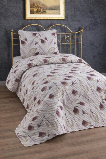 Ultrasonik Kapitoneli Helin Tek Kişilik Pike Takımı 160x235 cm - Çeyiz Diyarı