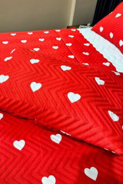 Ultrasonik Kapitoneli Leman Çift Kişilik Yatak Örtüsü - 3