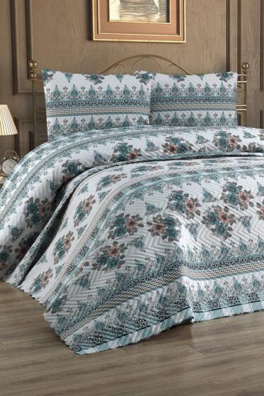 Ultrasonik Kapitoneli Neşe Çift Kişilik Pike Takımı 195x235 cm - Çeyiz Diyarı