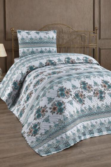 Ultrasonik Kapitoneli Neşe Tek Kişilik Pike Takımı 160x235 cm - Çeyiz Diyarı