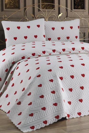 Ultrasonik Kapitoneli Sera Çift Kişilik Pike Takımı 195x235 cm - Çeyiz Diyarı