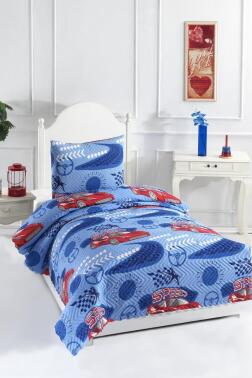 Ultrasonik Kapitoneli Speed Tek Kişilik Yatak Örtüsü Mavi - 1