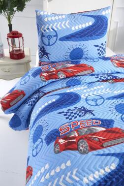 Ultrasonik Kapitoneli Speed Tek Kişilik Yatak Örtüsü Mavi - 4