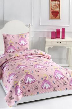Ultrasonik Kapitoneli Tatlı Prenses Tek Kişilik Yatak Örtüsü - 1
