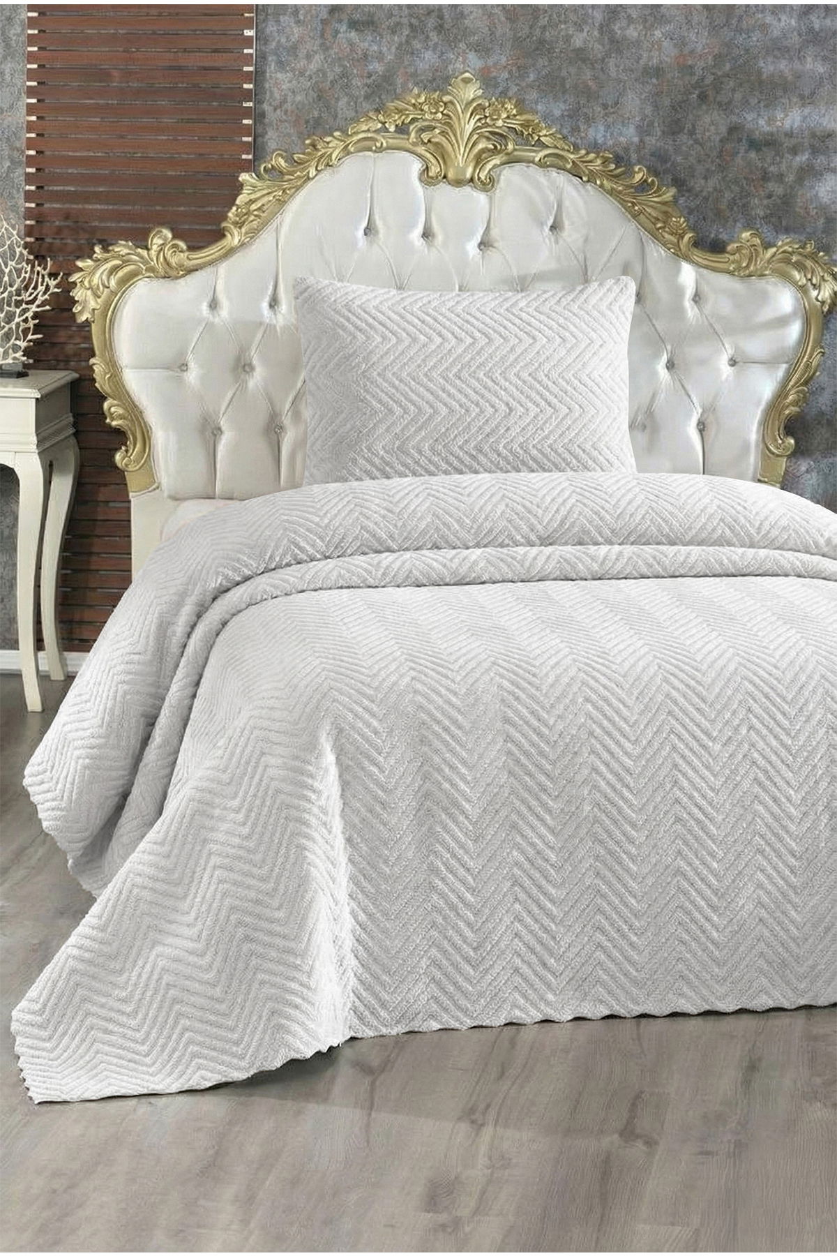 Ultrasonik Welsoft Tek Kişilik Yatak Örtüsü 180x230 Krem - 1