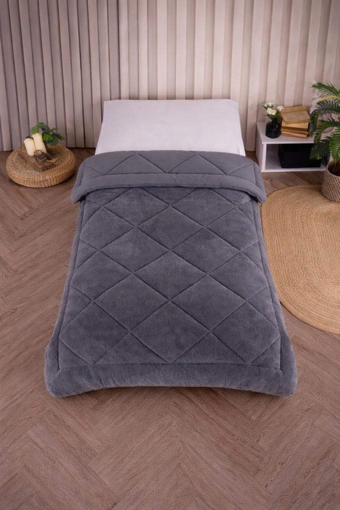 Uyl Wellsoft 155x215 Cm Tek Kişilik Yorgan Gri - 1