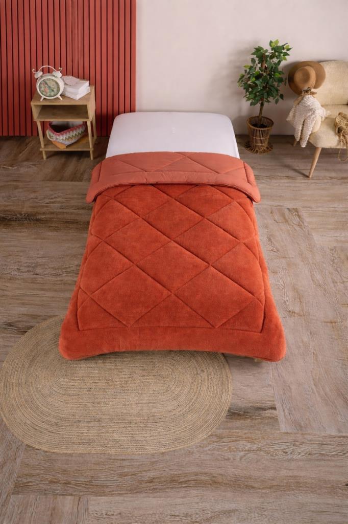 Uyl Wellsoft 155x215 Cm Tek Kişilik Yorgan Kiremit - 1