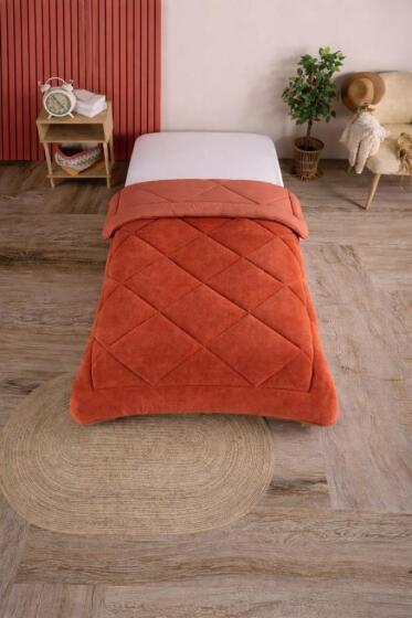 Uyl Wellsoft 155x215 Cm Tek Kişilik Yorgan Kiremit - Çeyiz Diyarı