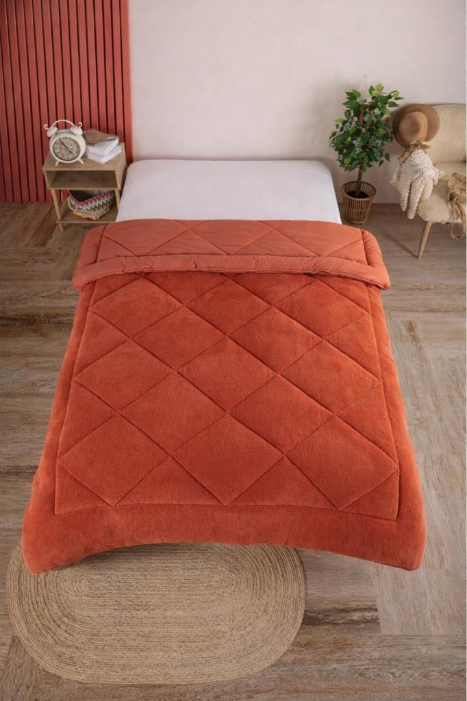 Uyl Wellsoft 195x215 Cm Çift Kişilik Yorgan Kiremit - 1