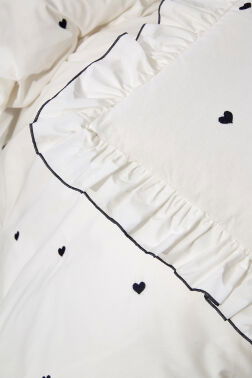 Valentine Love Nakışlı 6 Parça Nevresim Takımı Lacivert - 7