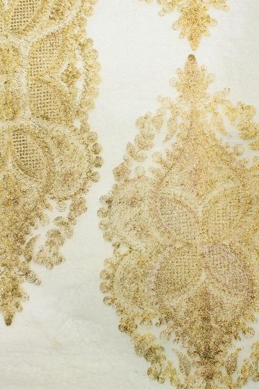 Verna Kordone İşlemeli Yatak Odası Takımı Gold - Çeyiz Diyarı (1)