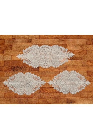 Verna Kordone İşlemeli Yatak Odası Takımı Platin - Çeyiz Diyarı (1)