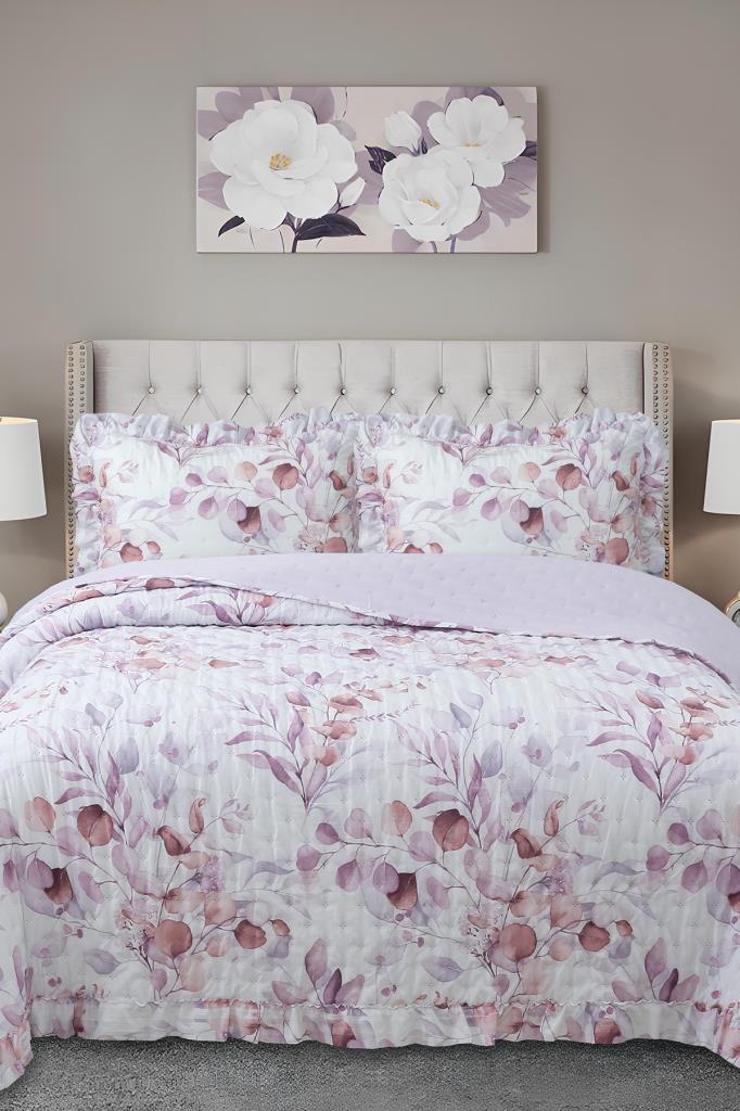Violet Çift Kişilik Yatak Örtüsü 240x260 cm - 1