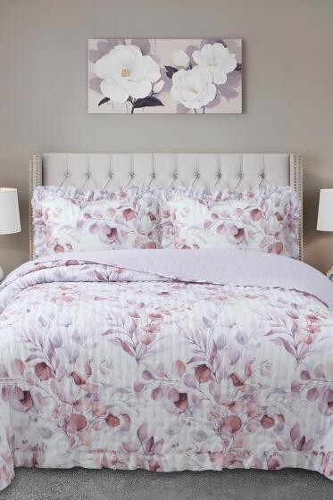 Violet Çift Kişilik Yatak Örtüsü 240x260 cm - Çeyiz Diyarı
