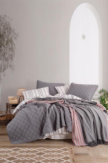 Vision Modern Gelin Seti 8 Parça Antrasit - Çeyiz Diyarı