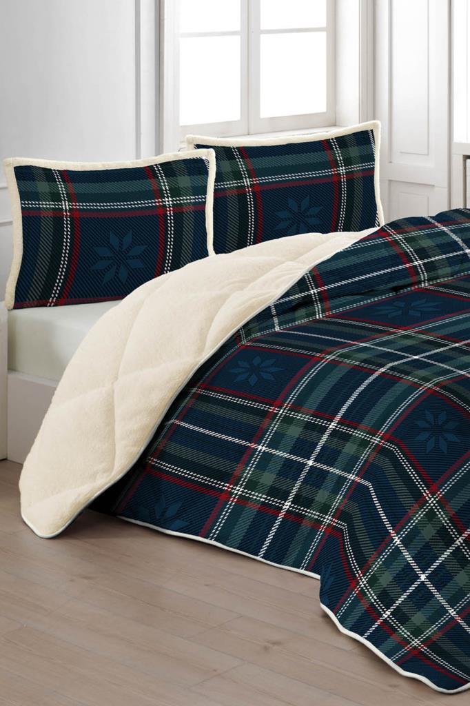 Volante Çift Kişilik Yorgan Takımı 220x240 Cm Lacivert - 1