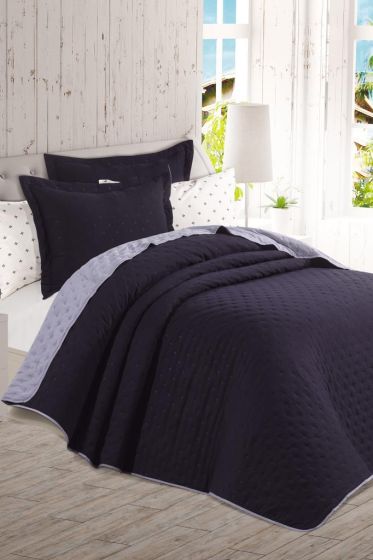 Washed Soft Çift Taraflı 6 Parça Çeyiz Seti Antrasit - Çeyiz Diyarı