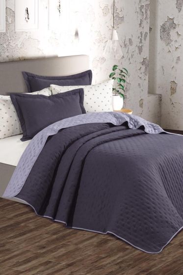 Washed Soft Çift Taraflı 6 Parça Çeyiz Seti Gri - Çeyiz Diyarı
