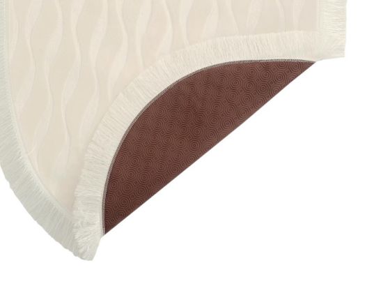 Waves Püsküllü 2 Li Banyo Paspas Takımı Krem - Çeyiz Diyarı (1)