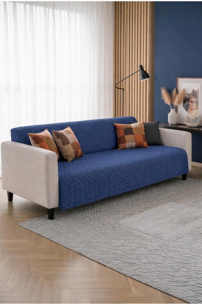 Wellsoft Süngerli Koltuk Örtüsü 170x210 Cm İndigo - 1