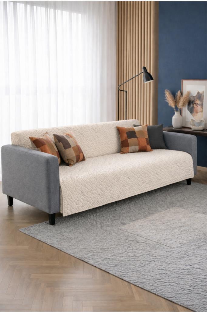 Wellsoft Süngerli Koltuk Örtüsü 170x210 Cm Krem - 1