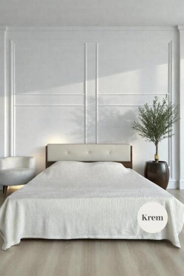 Welsoft Çift Kişilik Battaniye 200x220 cm Krem - Çeyiz Diyarı