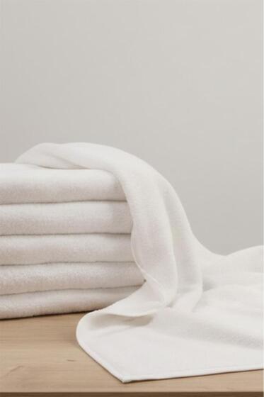 White Cotton %100 Pamuk 70x140 cm Banyo Havlusu - Dantela (1)