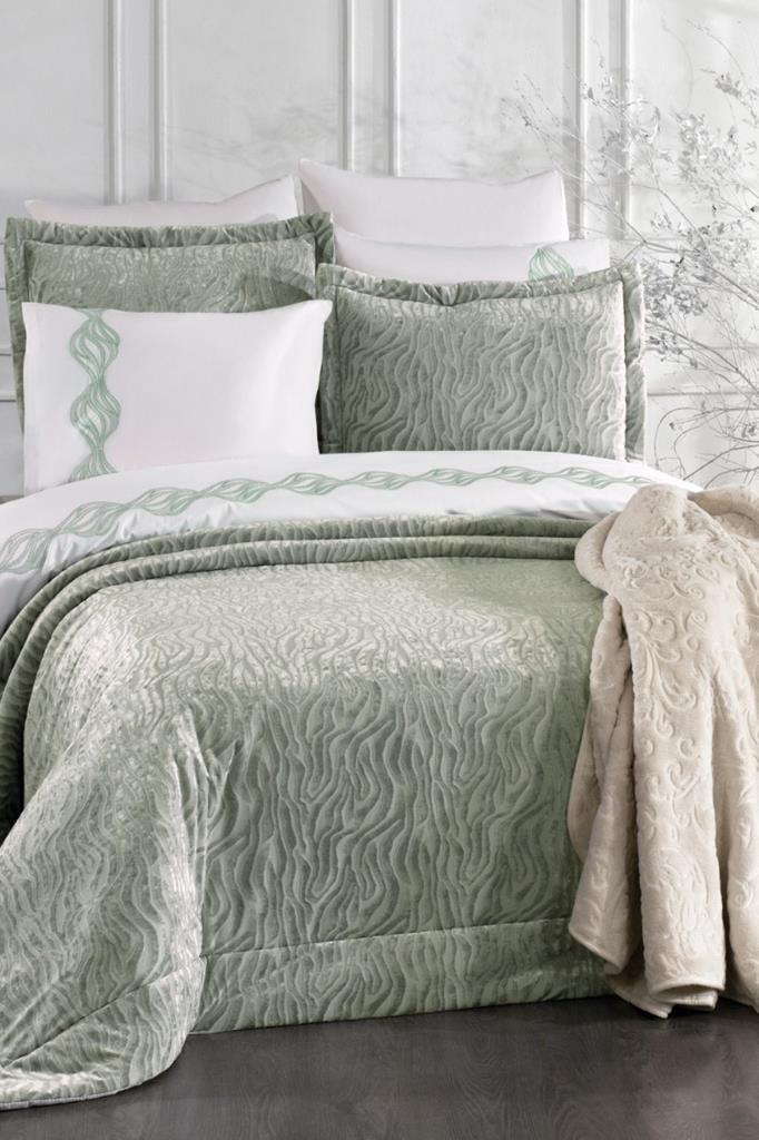 Yakut 10 Parça Battaniyeli Çeyiz Seti Adaçayı - 1