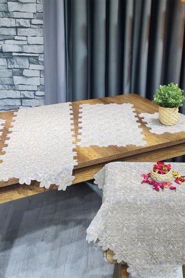 Yıldız 5 Parça Salon Takımı Cappucino - Çeyiz Diyarı