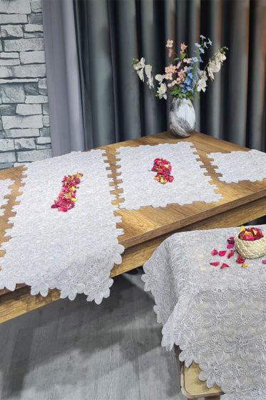 Yıldız 5 Parça Salon Takımı Gri - Çeyiz Diyarı