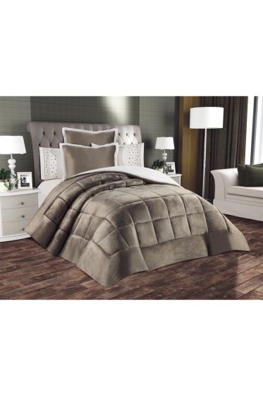 Yumi 6 Parça Comforter Çeyiz Seti Kahverengi - Çeyiz Diyarı (1)