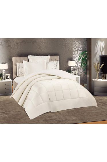 Yumi 6 Parça Comforter Çeyiz Seti Krem - Çeyiz Diyarı (1)