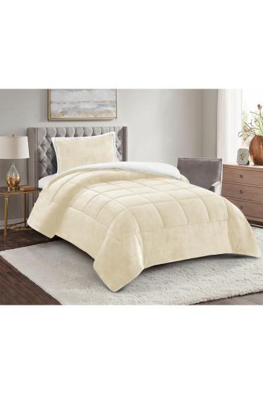 Yumi Tek Kişilik Yorgan Takımı 180x230 Cm Krem - Çeyiz Diyarı (1)